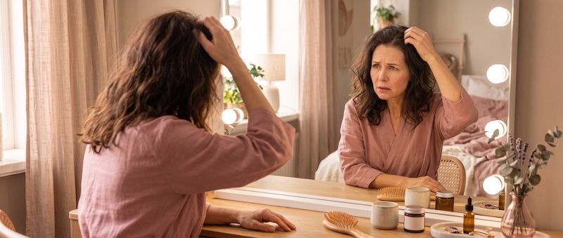 What to do when perimenopause and menopause don't just affect how you feel, but also take away your thick hair?
